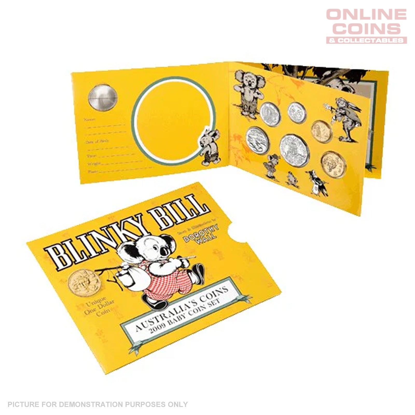 2009 Royal Australian Mint Uncirculated Baby Coin Set - Blinky Bill